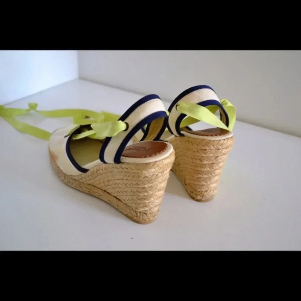 J. Crew tie up wedges